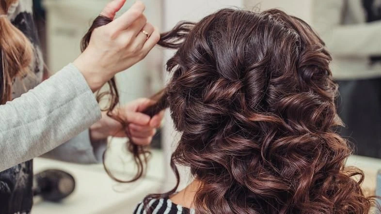 Bridal makeover package with hairstyle